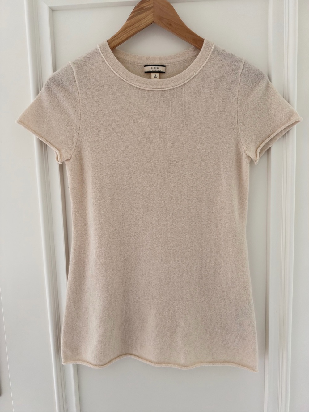 J.Crew Cream Cashmere T Shirt